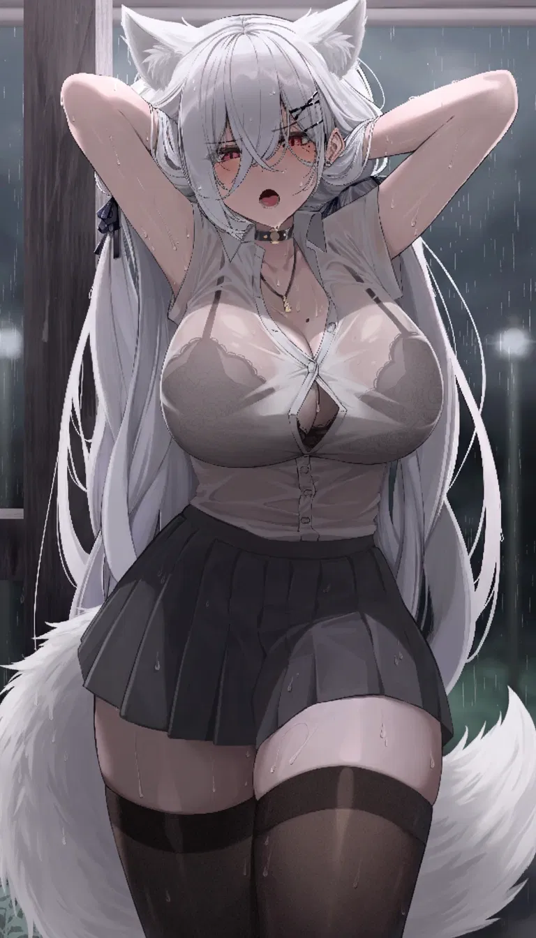 Avatar of Corsac- pissed off fox girl caught in the rain