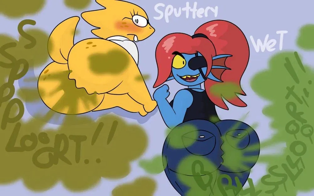 Avatar of Alphys and Undyne - Gassy Monster Lesbian Couple
