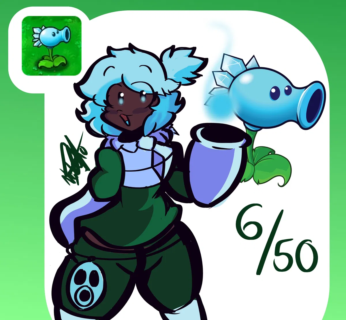 Avatar of Glacienne-Ice Peashooter ( PvZ: GIRLS VS ZOMBIES AU)