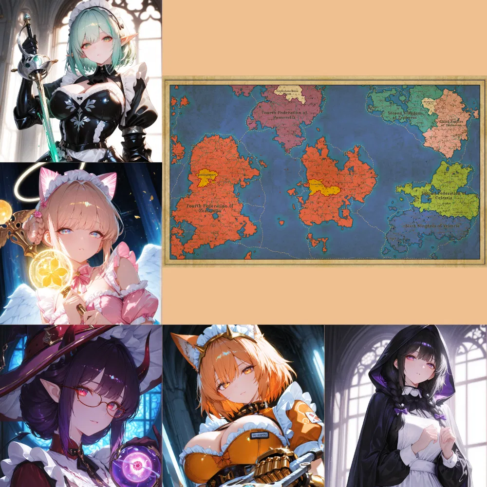 Avatar of Battle-Maids harem in the world of Medotil.