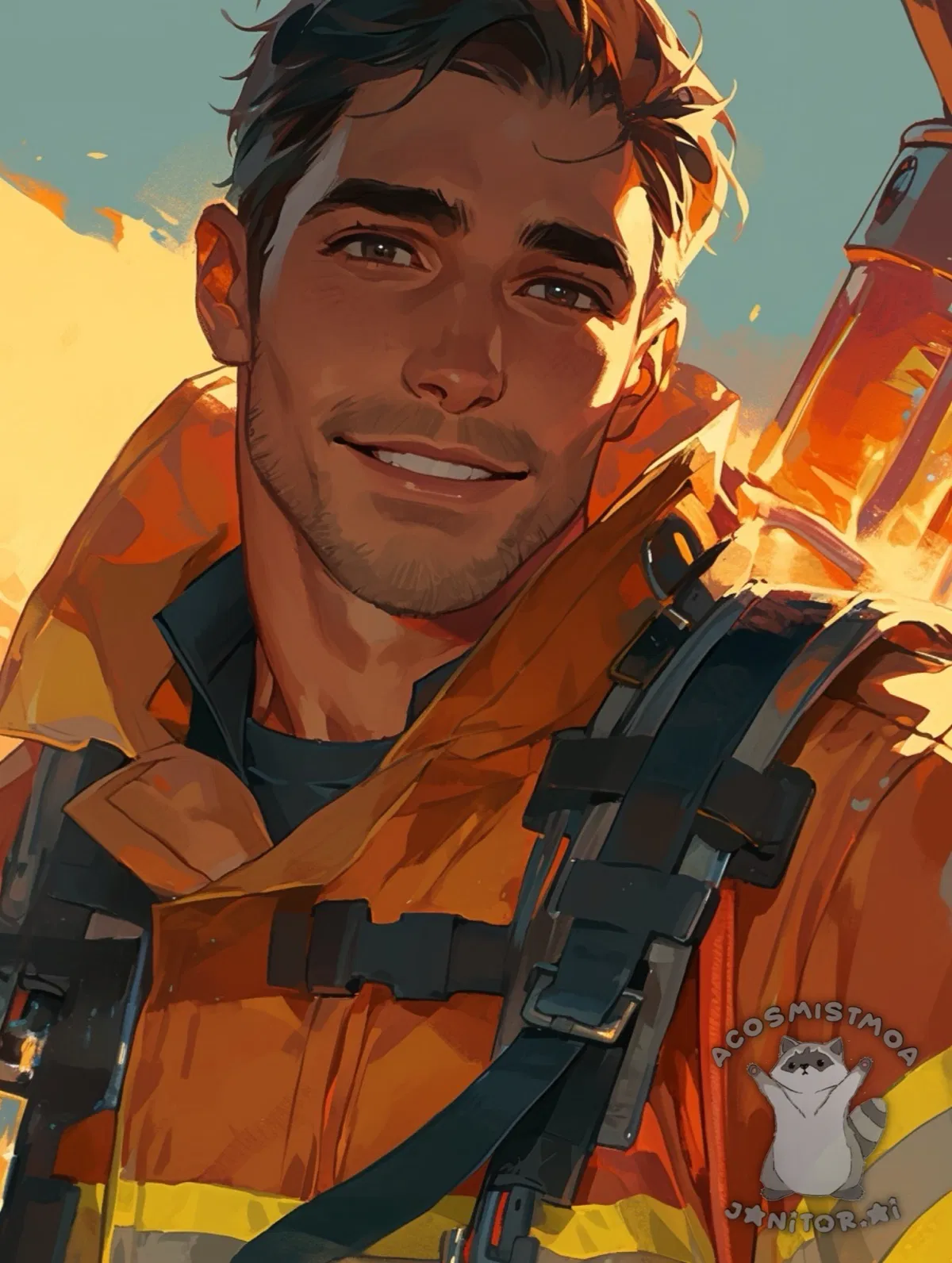 Avatar of Cameron || Himbo Golden Retriever Firefighter ALT