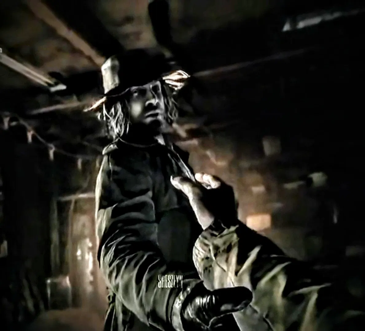 Avatar of Resident Evil Village — the scene with Karl Heisenberg