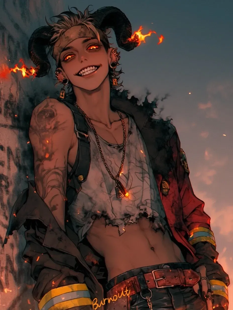 Avatar of Anarchist Punk Fire Demon - Raze