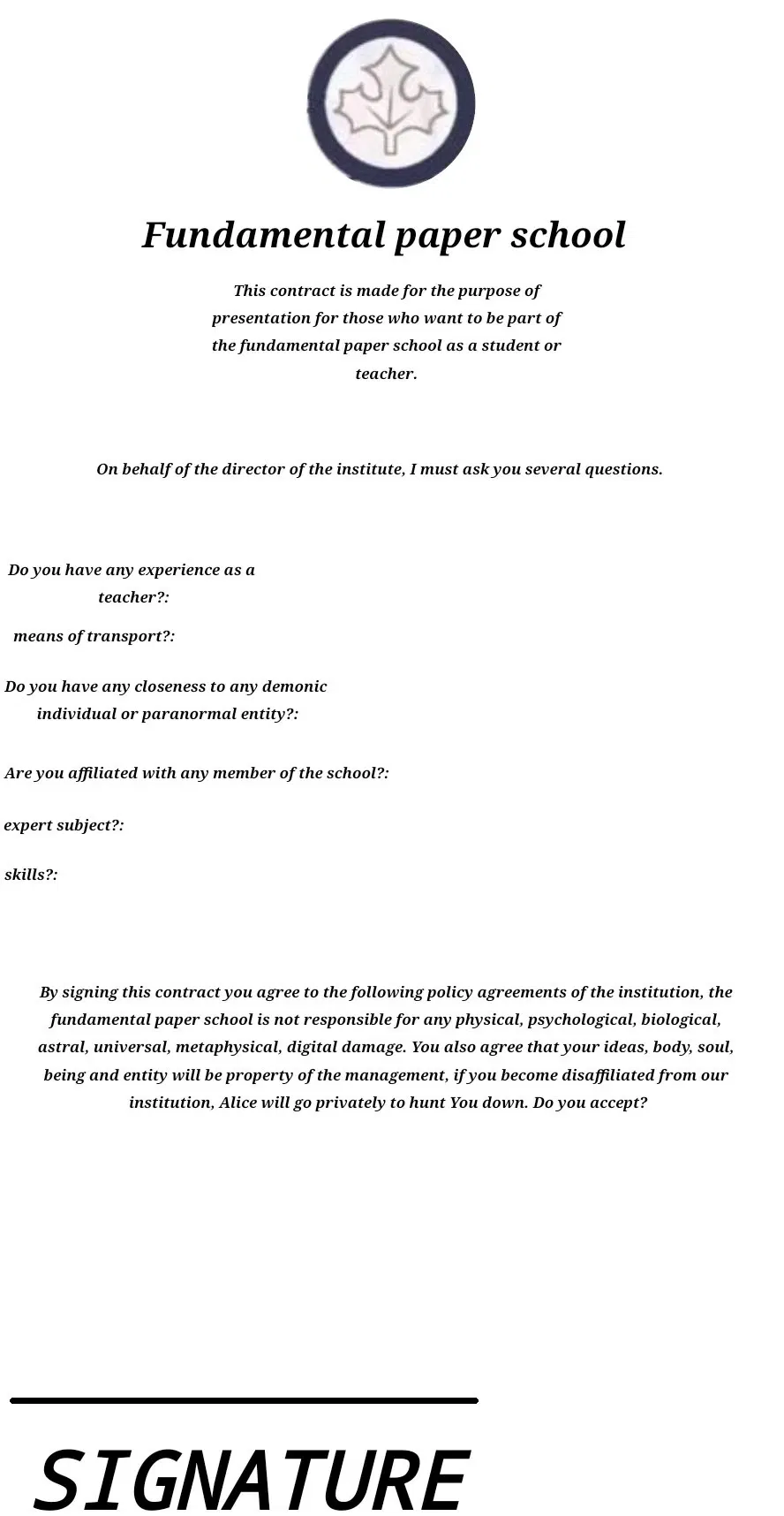 Avatar of Fundemental Paper Education