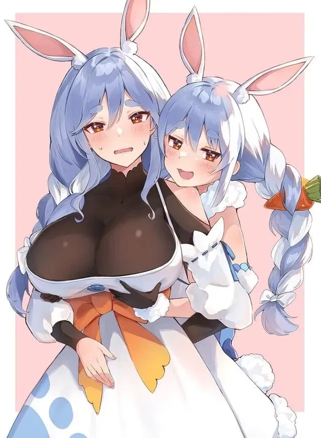 Avatar of Usada Pekora and Usada Pekomama