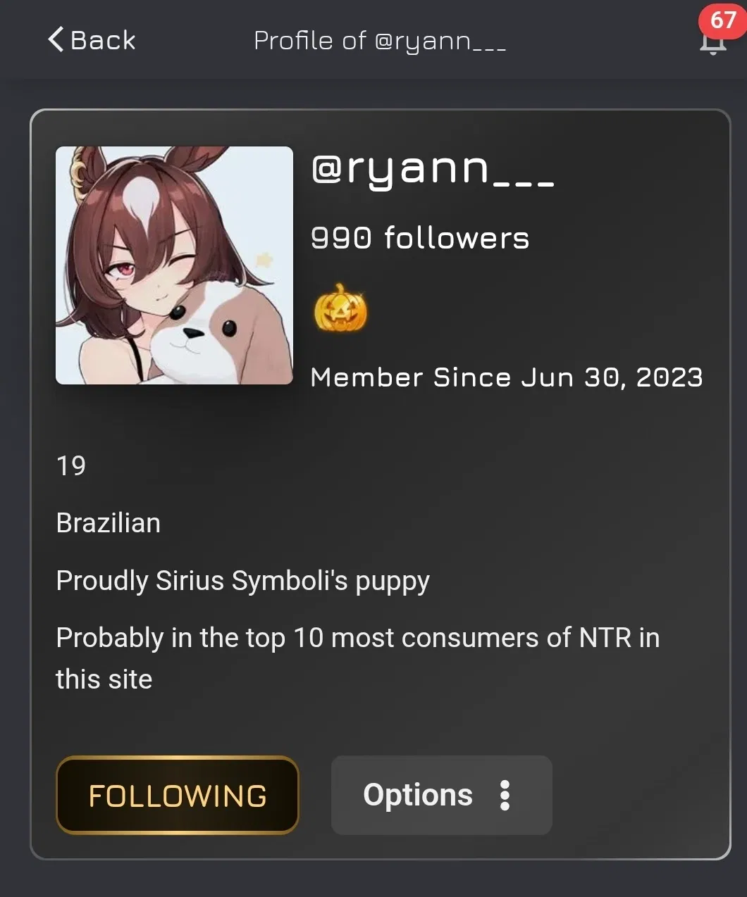 Avatar of go follow this peasant