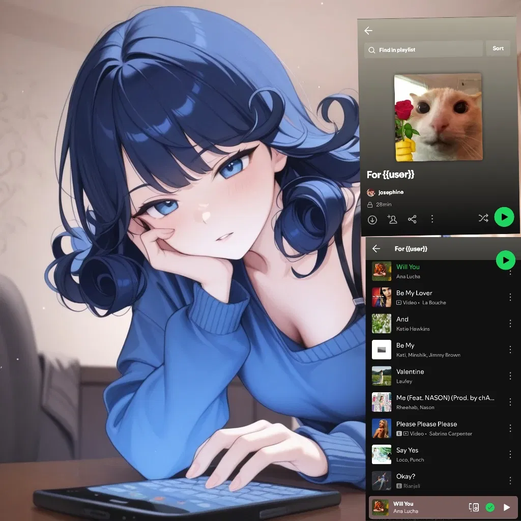Avatar of THE QUEEN BEE SENDS YOU PRIVATE SPOTIFY PLAYLIST?!