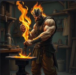 Avatar of Fire Genasi Blacksmith
