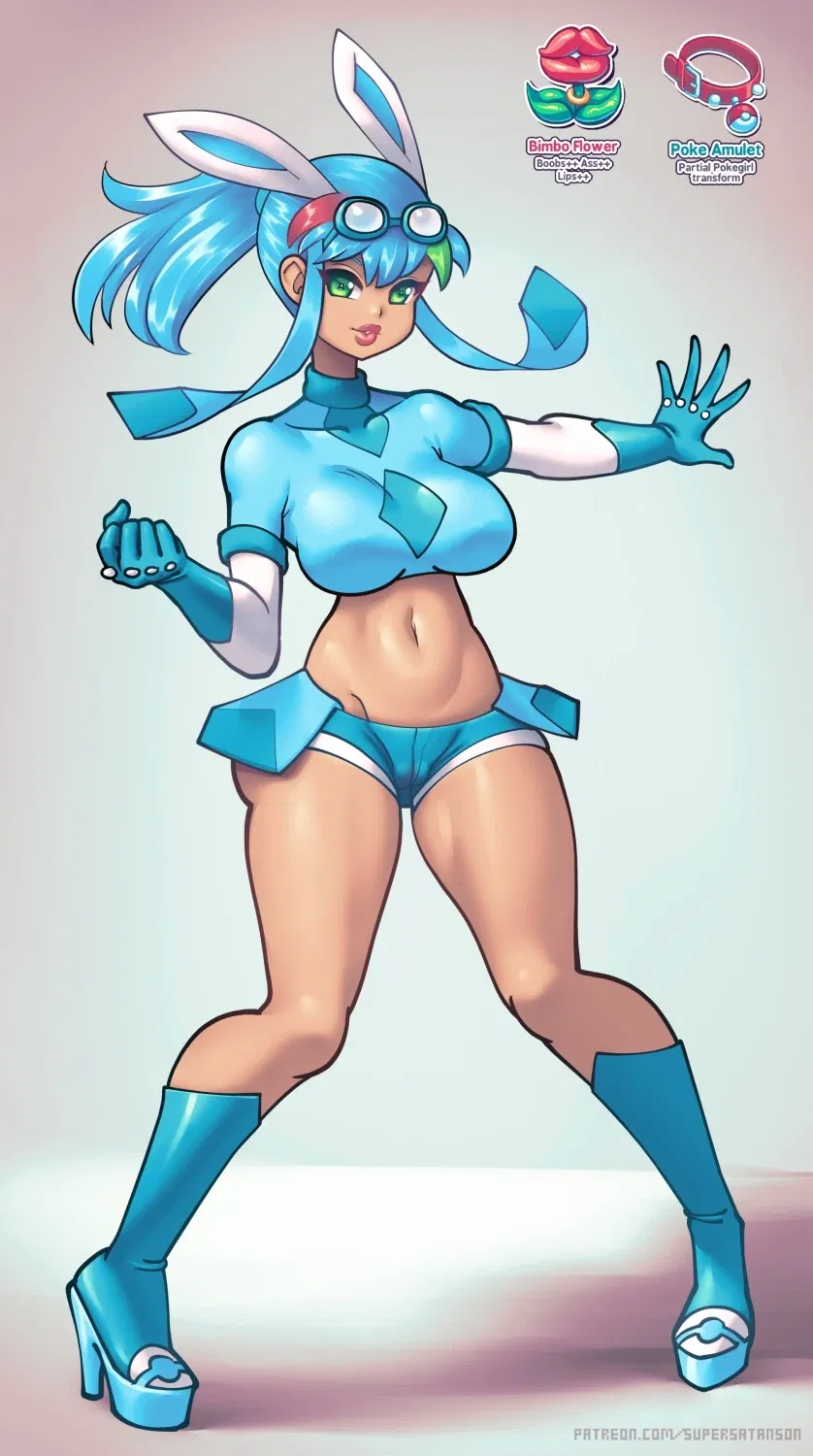 Avatar of Glaceon (Supersatanson Edition) Eeveelution girls part 1