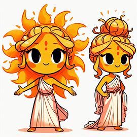 Avatar of Solara, the sun goddess
