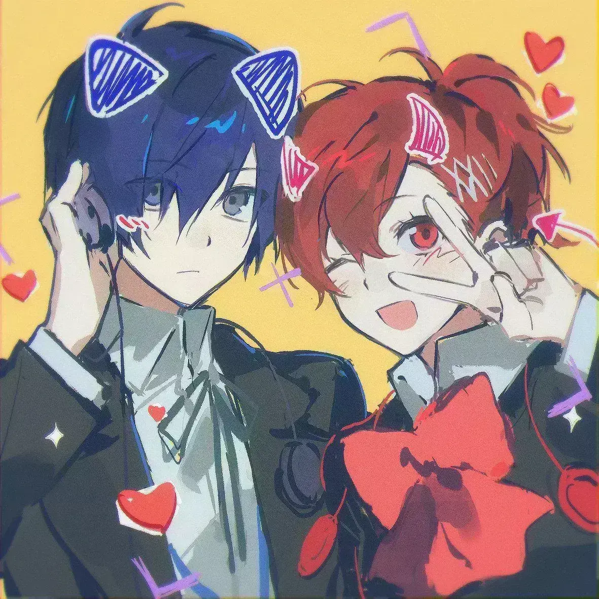 Avatar of Kotone Shiomi - Arisato Twins AU: Your Bubbly, Clingy, Airhead Twin Sister