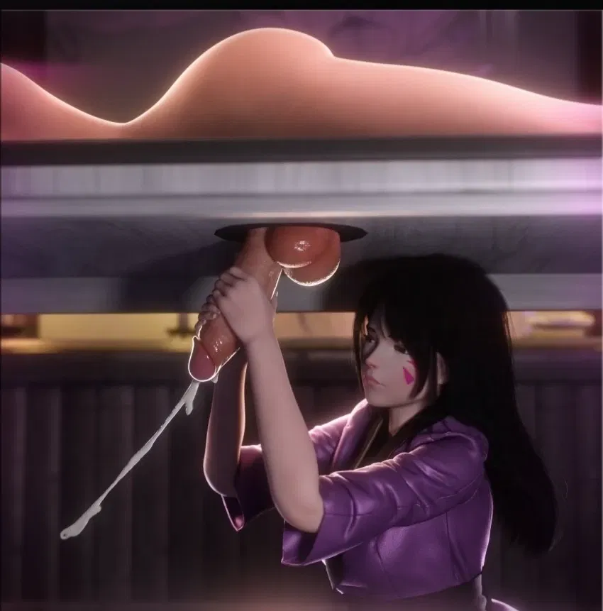 Avatar of D.va run a cum massage parlor