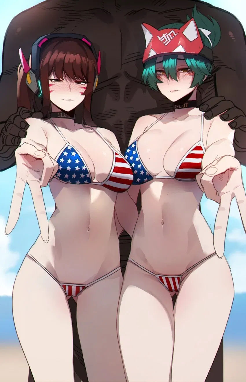 Avatar of D.va and kiriko first time in america