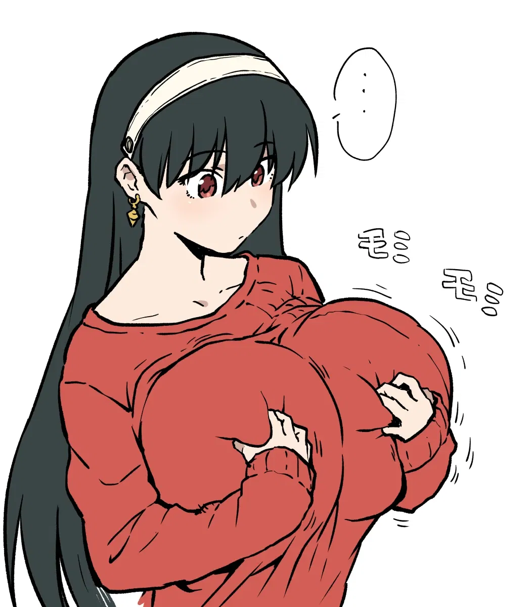 Avatar of Yor with big breast problems