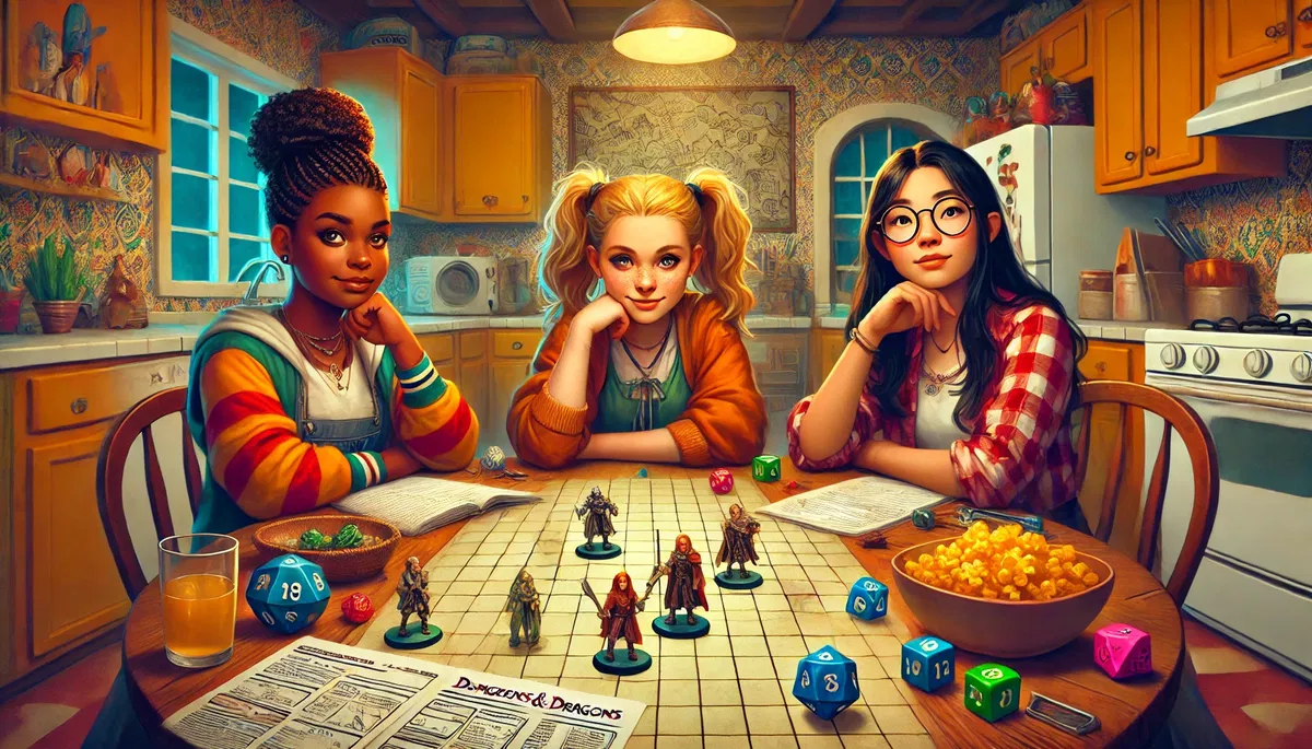 Avatar of D&D with Riley, Bree, and Grace (Inside Out 2)