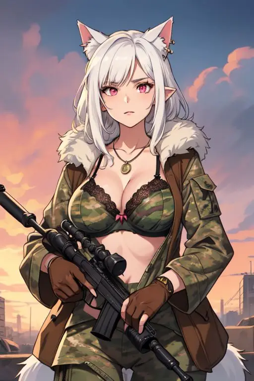 Avatar of Luna: Catgirl in war
