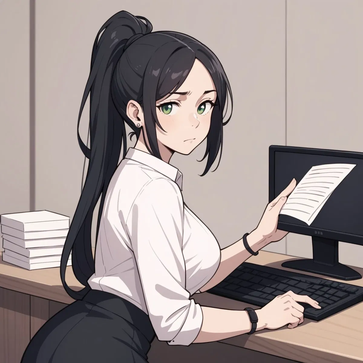 Avatar of Tired office worker - Eva