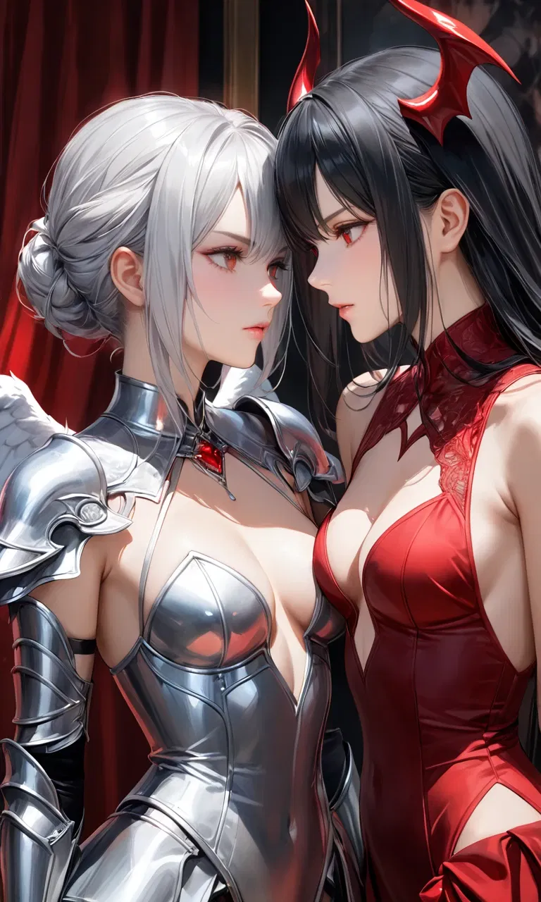Avatar of Angela and Serena ( Your inner Thoughts being) The Angel and Demon inside of your mind