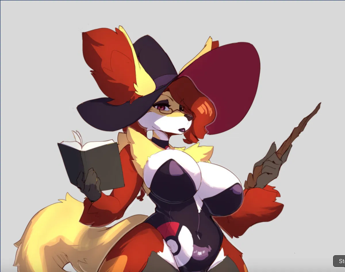 Avatar of Bridget - Your Delphox Stepmom's deciding to celebrate Halloween... with you.