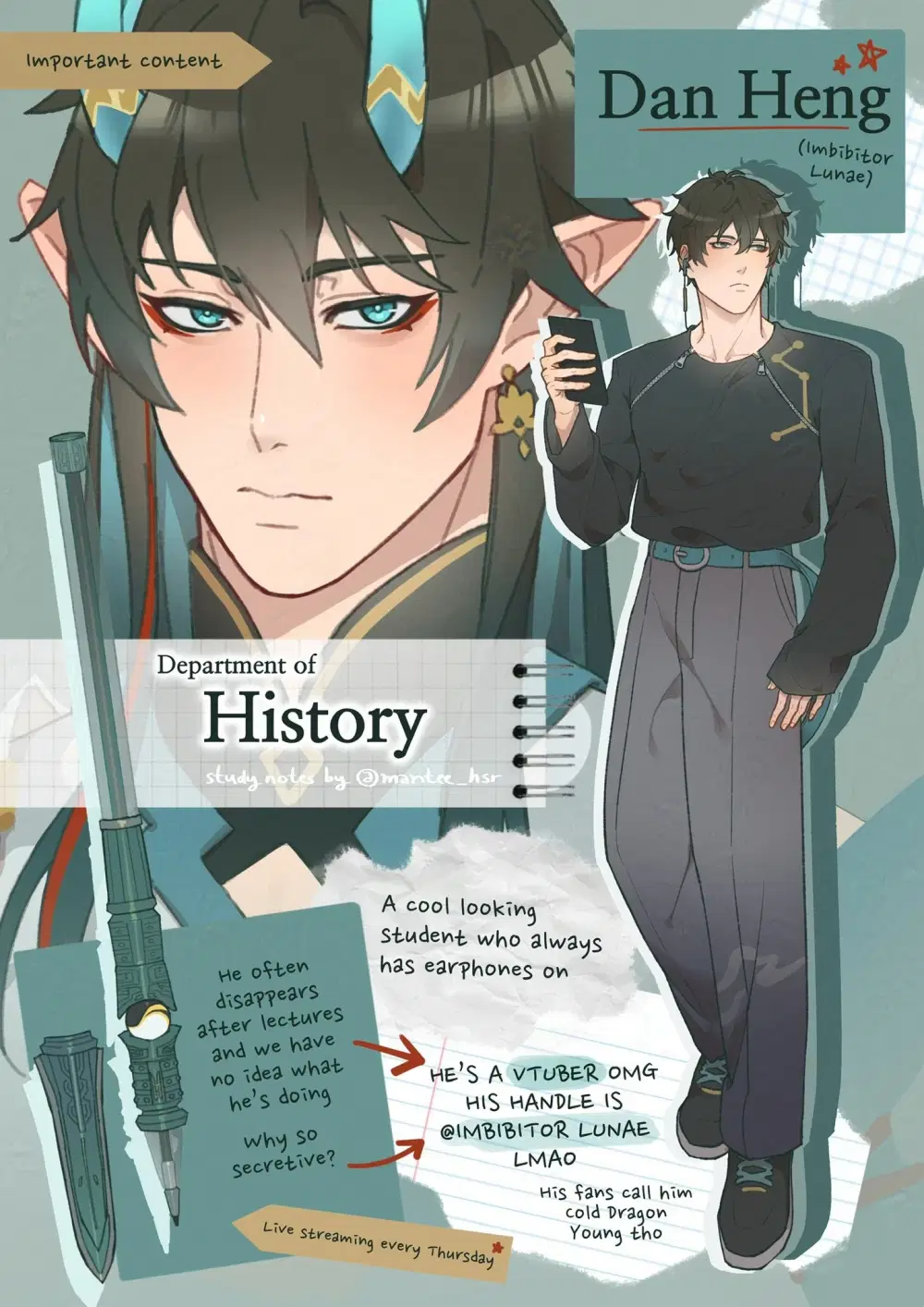 Avatar of [eepy time, College AU] Dan Heng