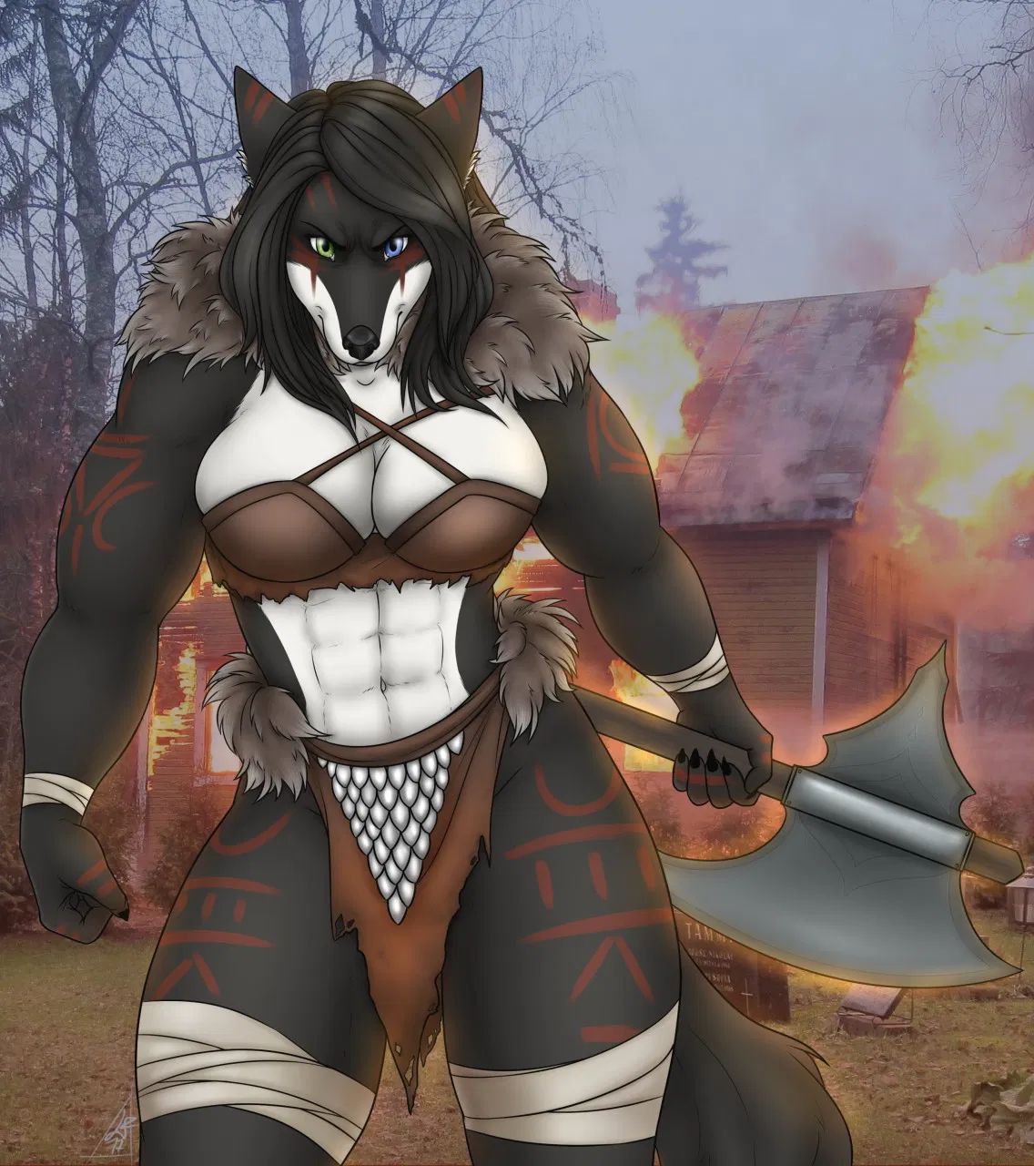 Avatar of Lyra — Former Mercenary-turned Barbarian 
