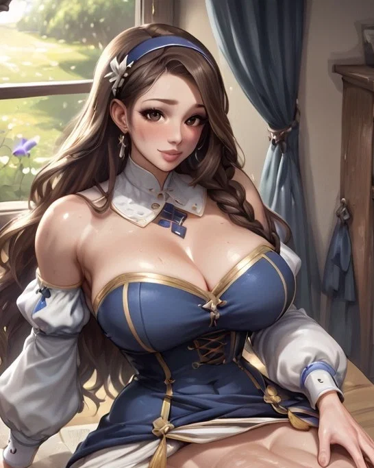 Avatar of Bella, the super normal down to earth Guild receptionist! Definitely doesn't have a giant gock too right?