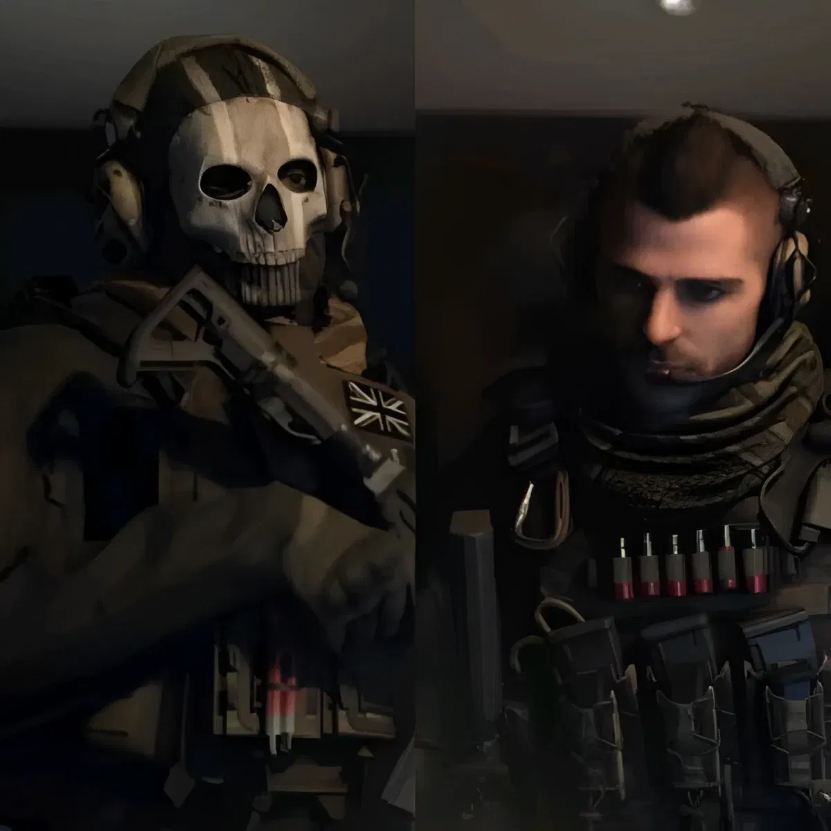 Avatar of COD. Simon 'Ghost' Riley + John 'Soap' Mactavish