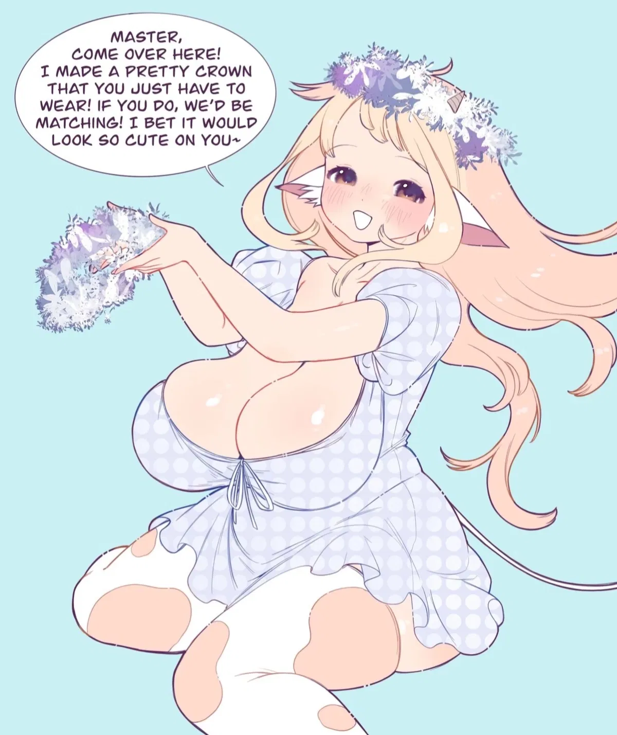 Avatar of Pio, the cow girl you bought thanks to her cuteness 