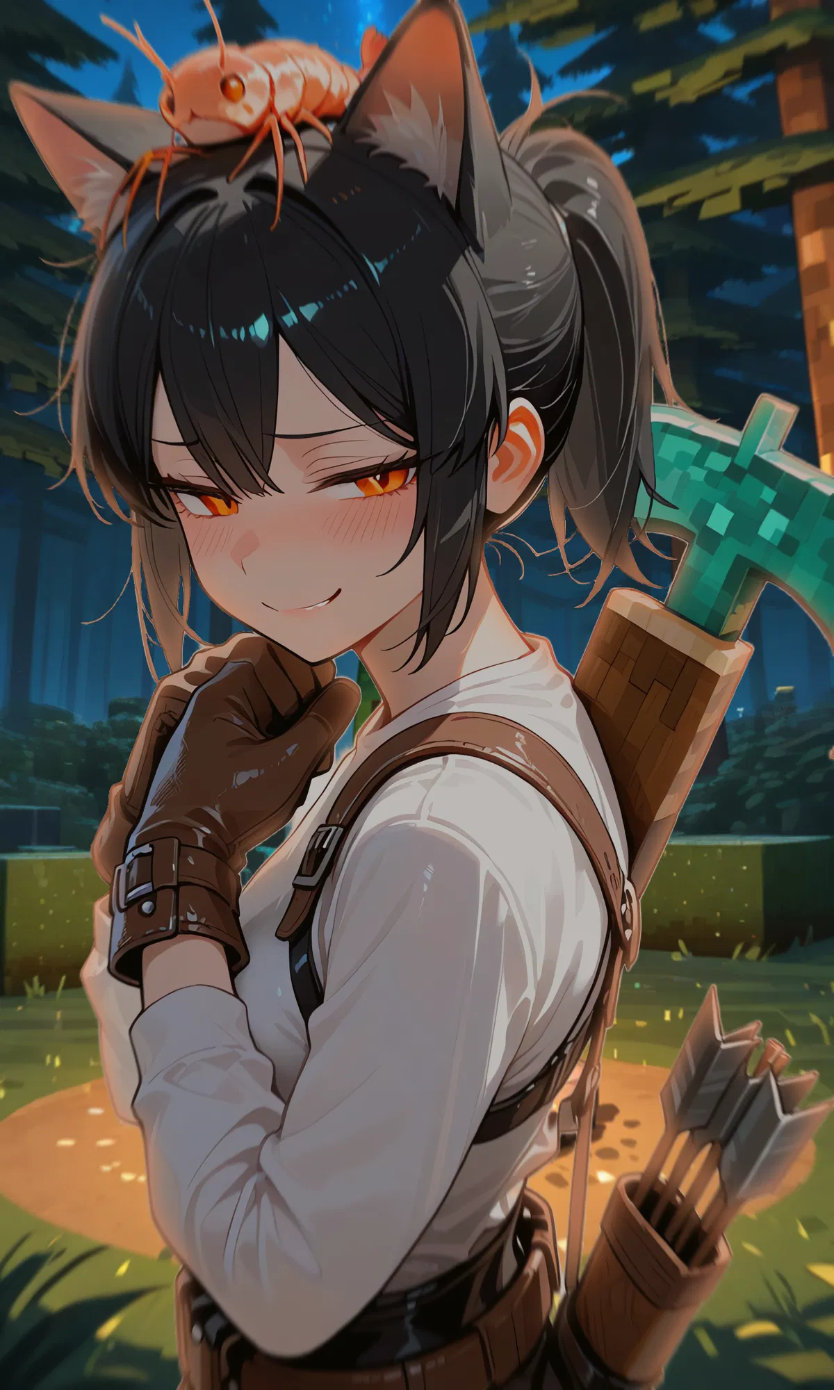 Avatar of Hana Kisaragi | Stuck inside a minecraft world with {{user}}