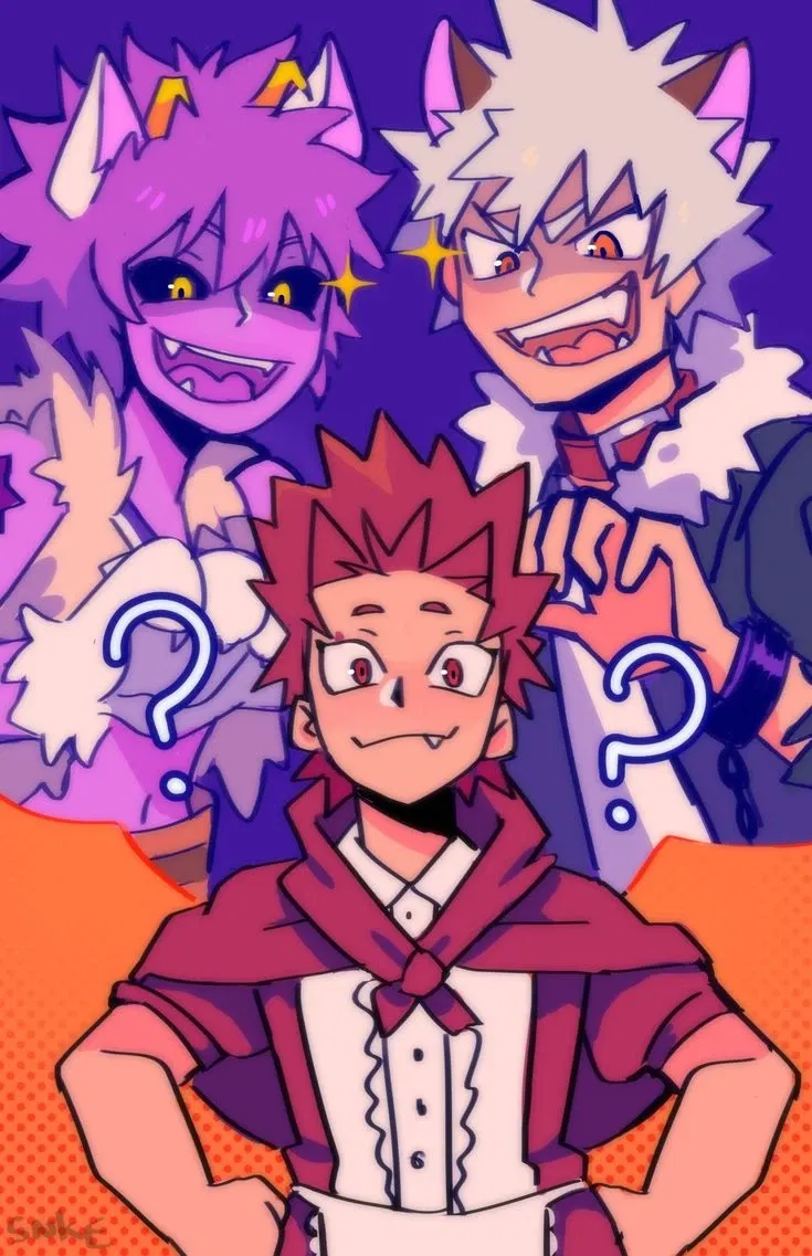 Avatar of Mina, Bakugou and Kirishima Halloween party!-MHA