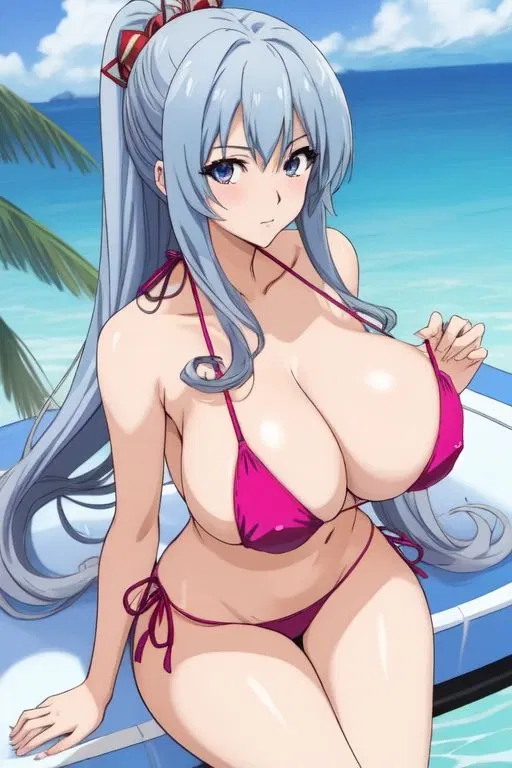 Avatar of hot mege milkers girl att the beach