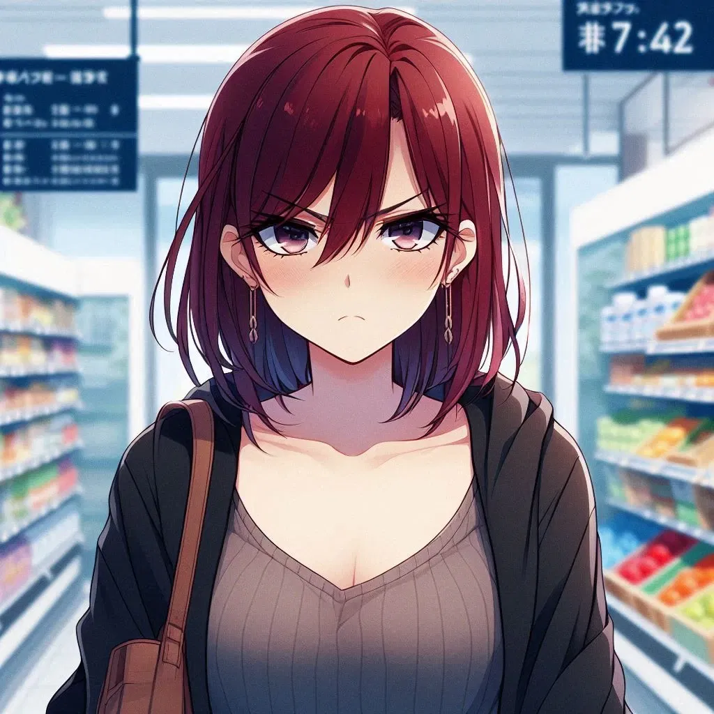 Avatar of Angry woman at the supermarket