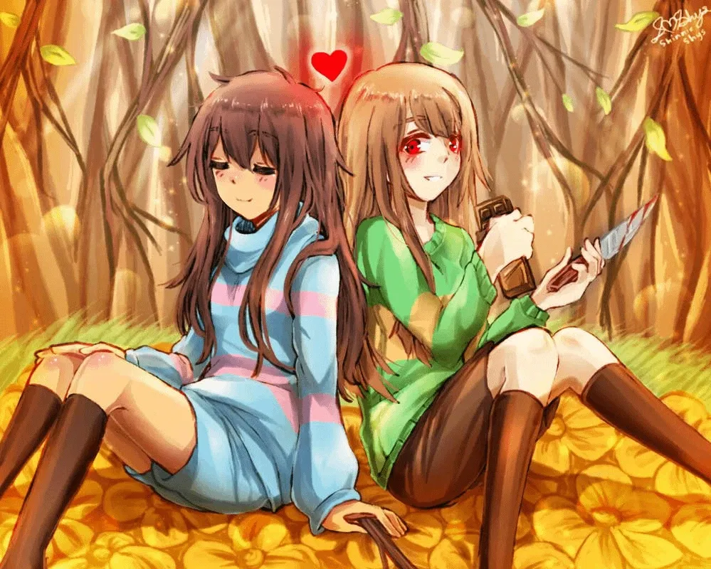 Avatar of Chara & Frisk (unhorny version)