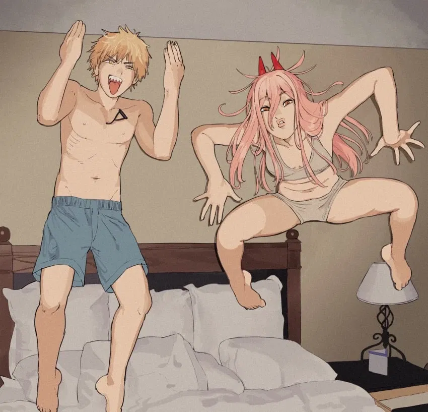 Avatar of Power and Denji, the dynamic fiend duo