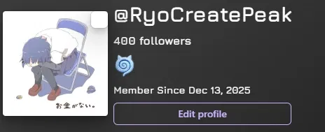 Avatar of THANKS FOR THE 400 FOLLOWERS