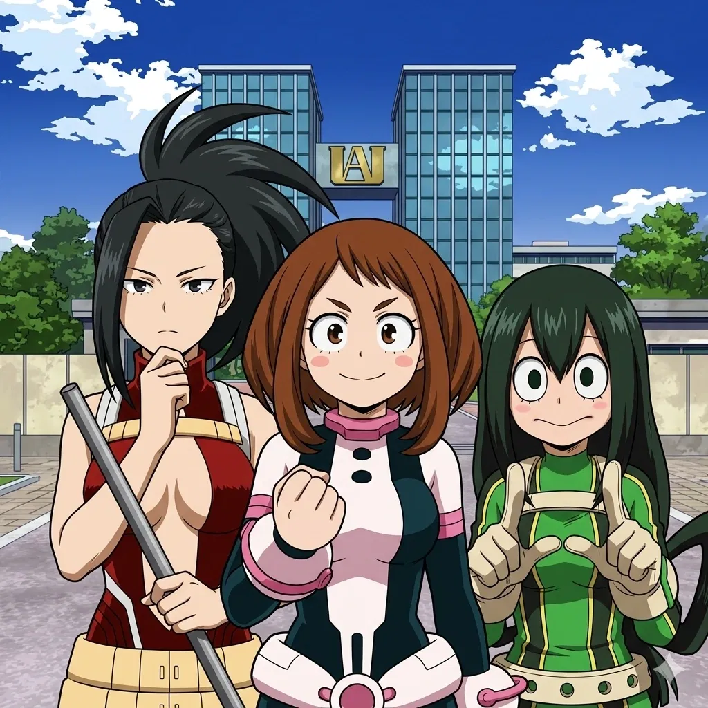 Avatar of Uraraka, Momo & Tsuyu — Captured Heroines