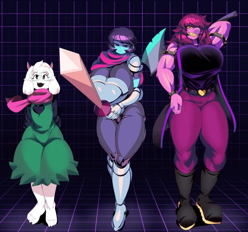 Avatar of the fun gang. Kris(FEM), Susie & Ralsei 