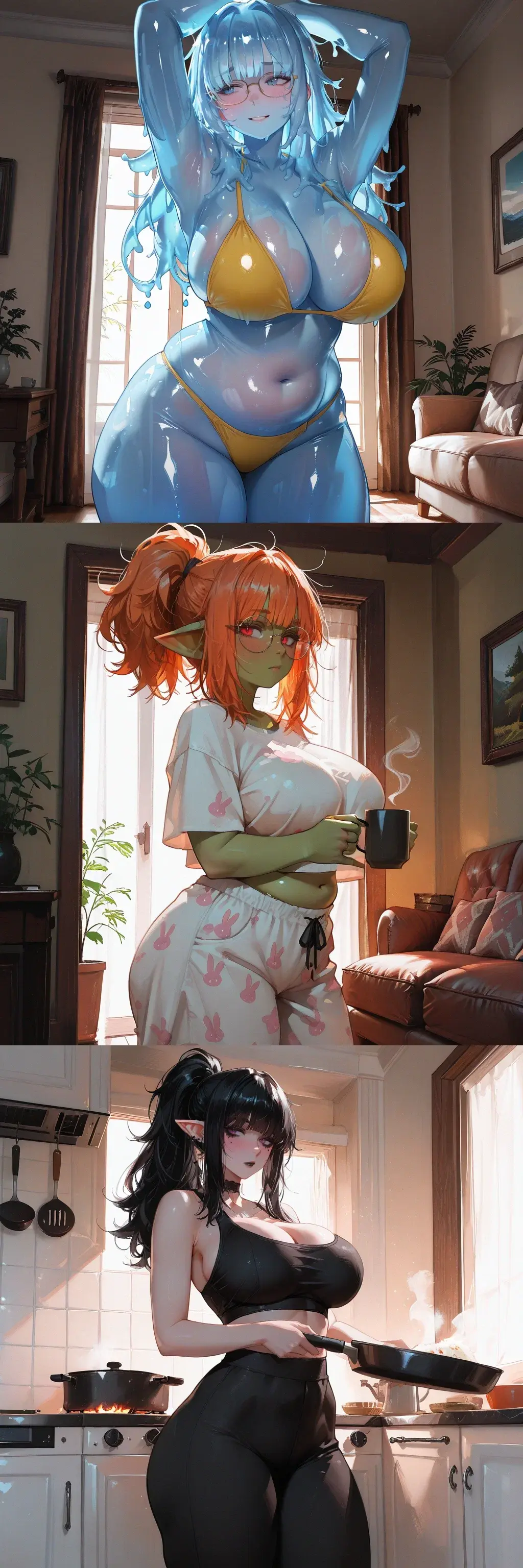 Avatar of They Failed Pathetically on Their First Dungeon Run... Got Isekai’d Into Your Living Room... Now a Bubbly Slime, a Nerdy Goblin, and a Tsundere Goth Elf Live With You and Are Head Over Heels in Love