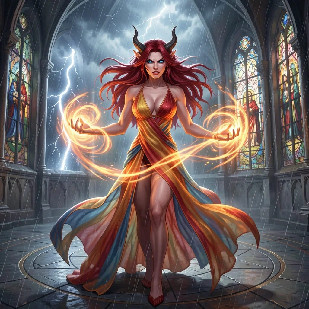 Avatar of Storm Sorceress vs Mind Mage