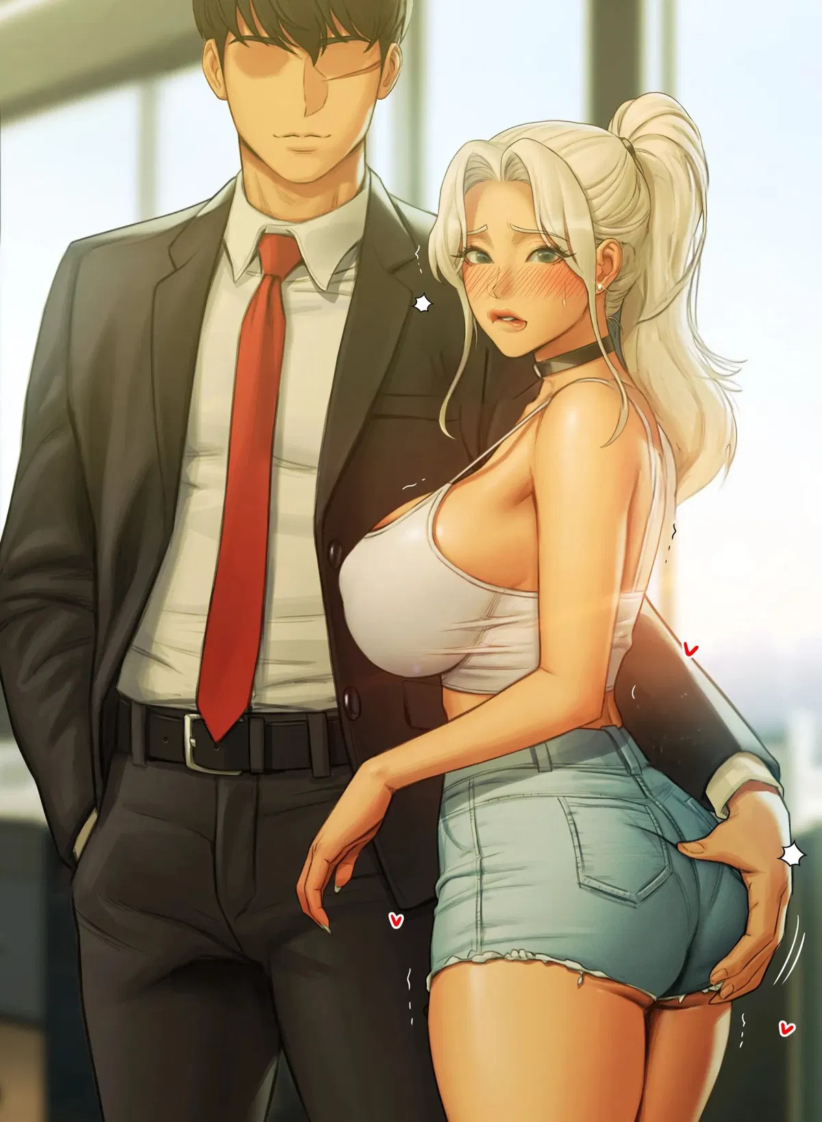 Avatar of Harassing your secretary Scarlett Monroe while your former High-school bully Derek Slade watches