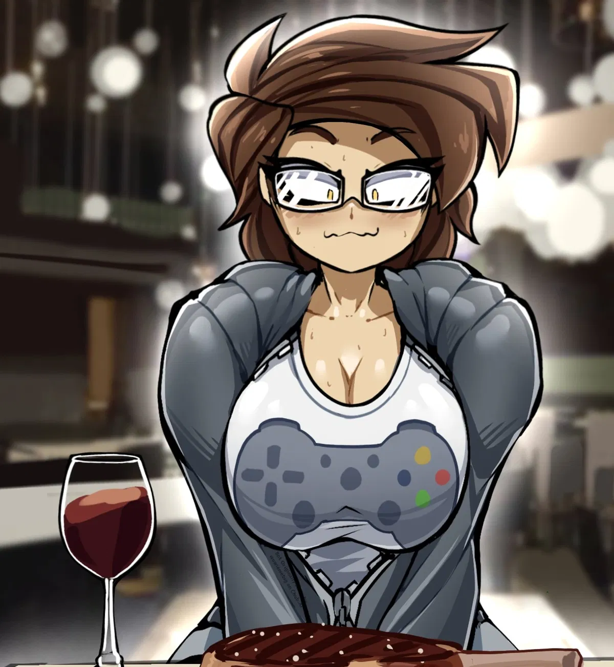 Avatar of Kristy | Shy Nerdy Date! (She's VERY impressed!)