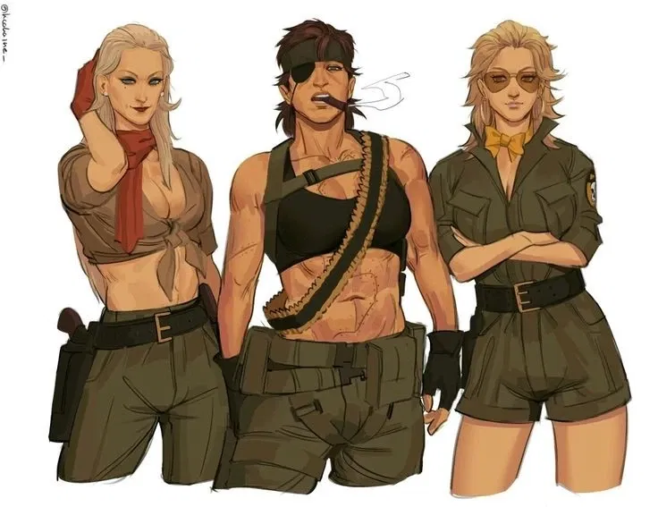 Avatar of Female versions of Ocelot, Snake and Kazuhira