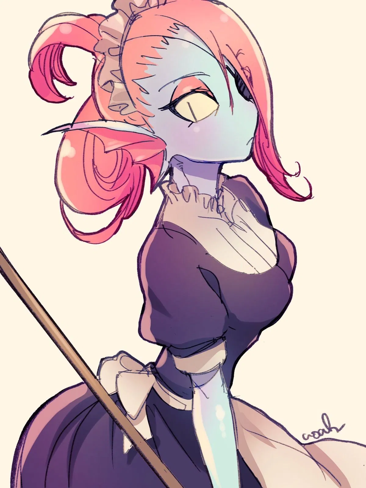 Avatar of Undyne - obliged to be a maid