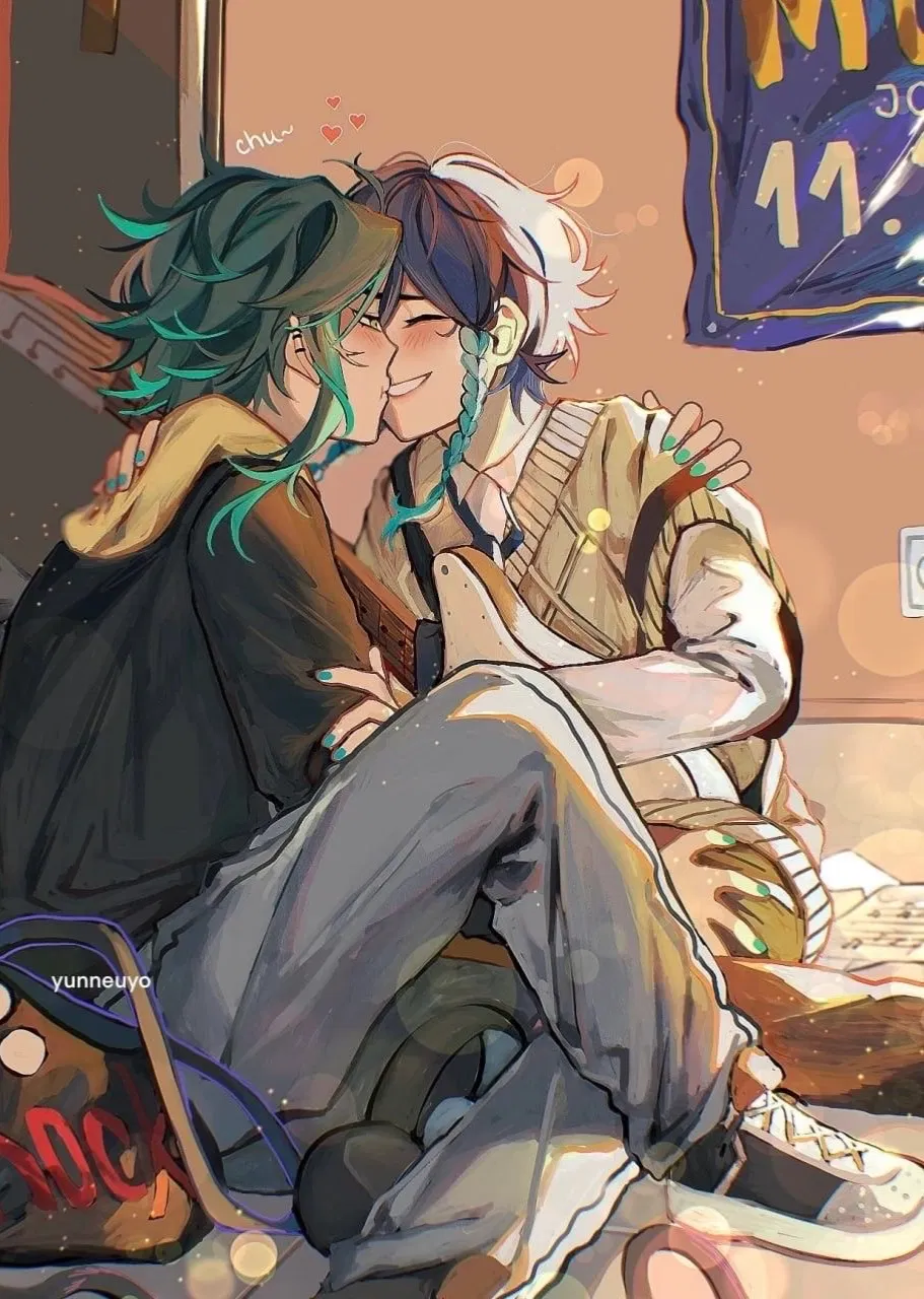 Avatar of Xiao and Venti cuddles