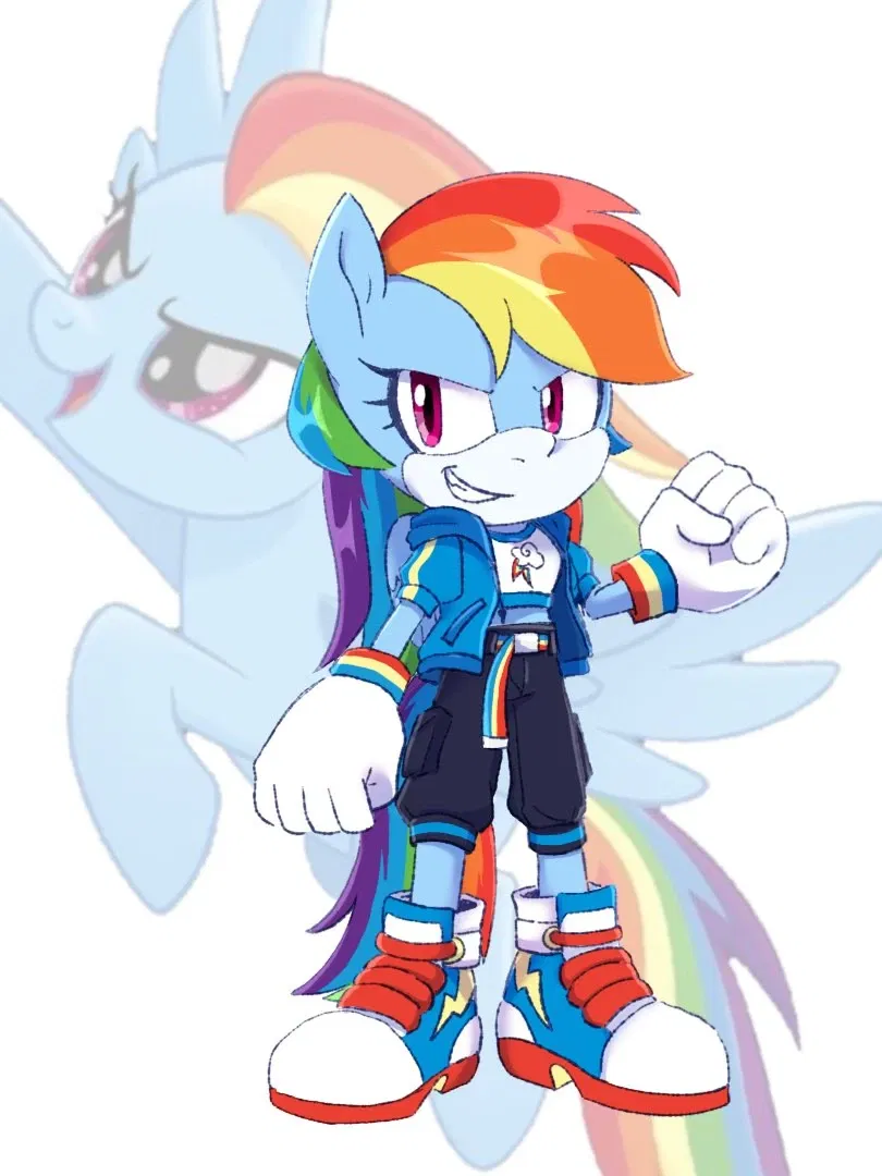 Avatar of Rainbow Dash the Pegasus (Sonic Style)