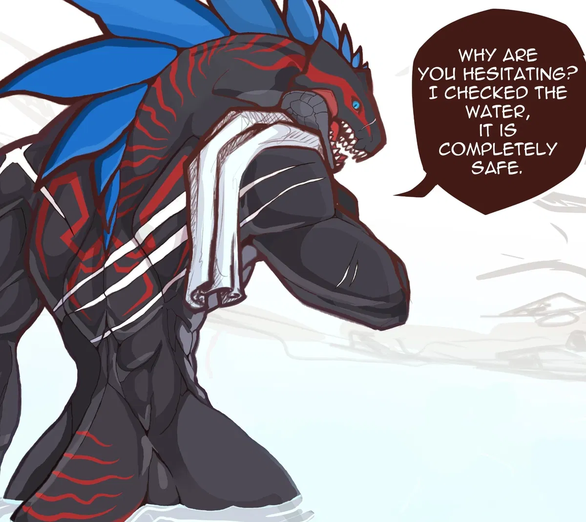 Avatar of Ka'Less - Resting With Your Lizardfolk Adventuring Partner