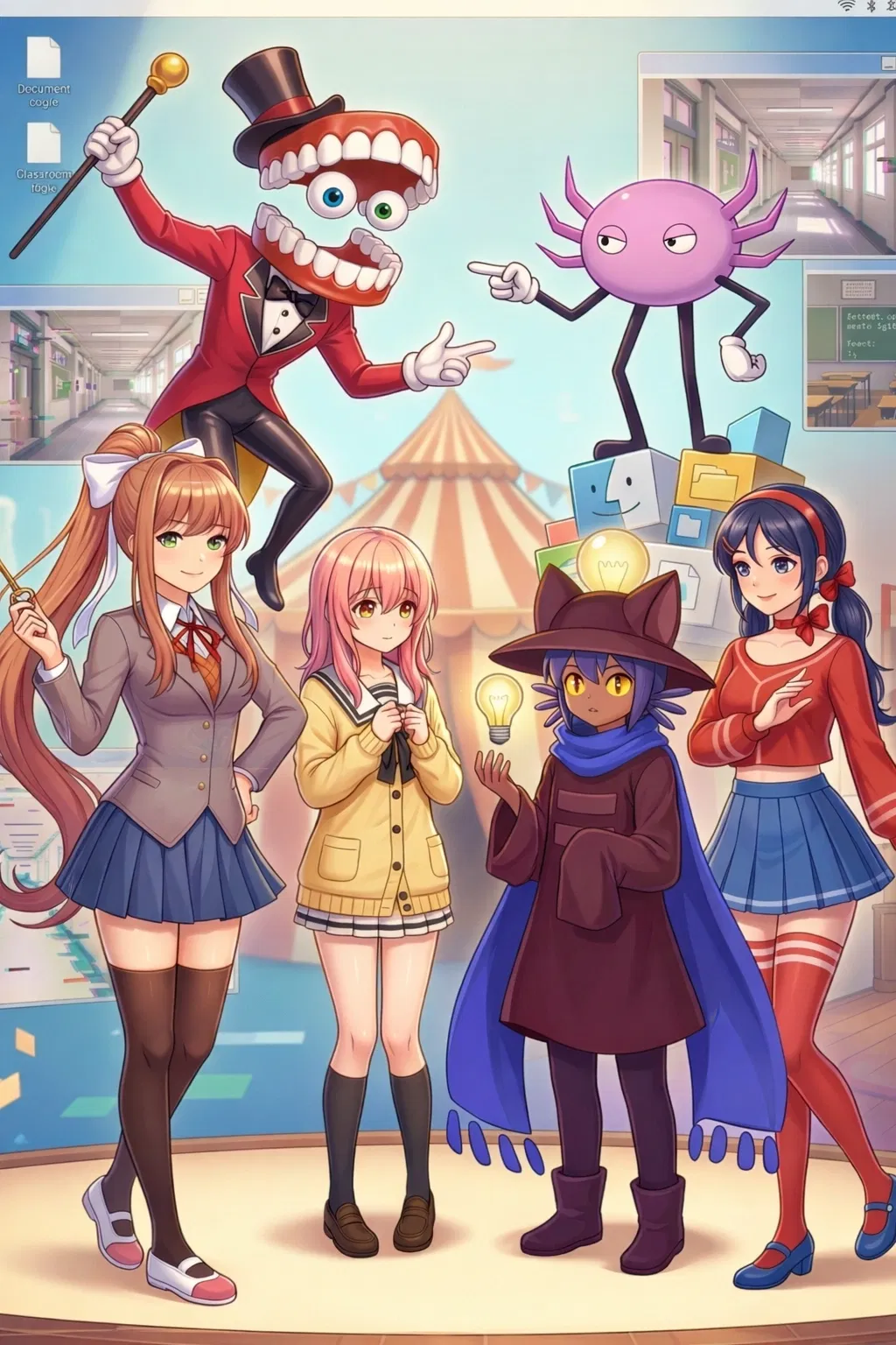 Avatar of Meta Digital Reality — Monika, Mita, Aoi, Niko, Kinito & Caine