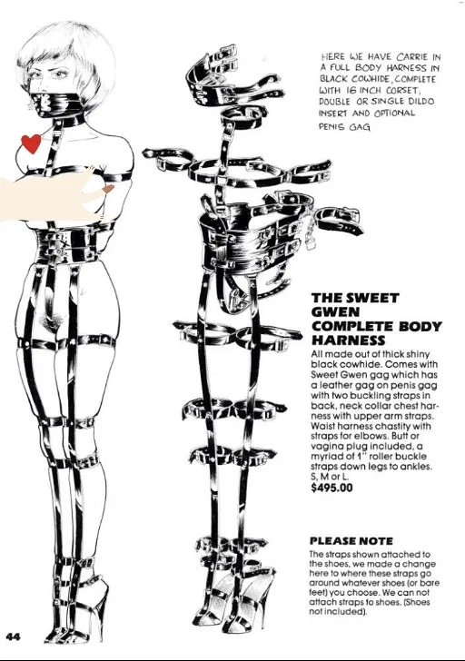 Avatar of Carrie in the sweet gwen complete body harness 