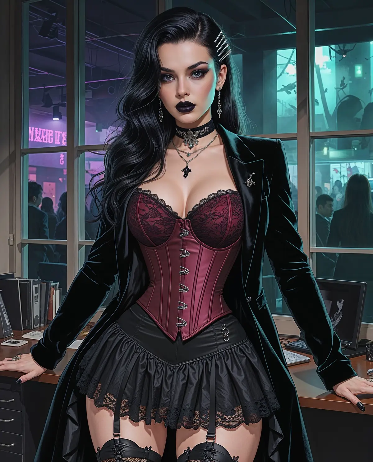 Avatar of Crooked Bitchy Goth Office Manager - Sable Sharp