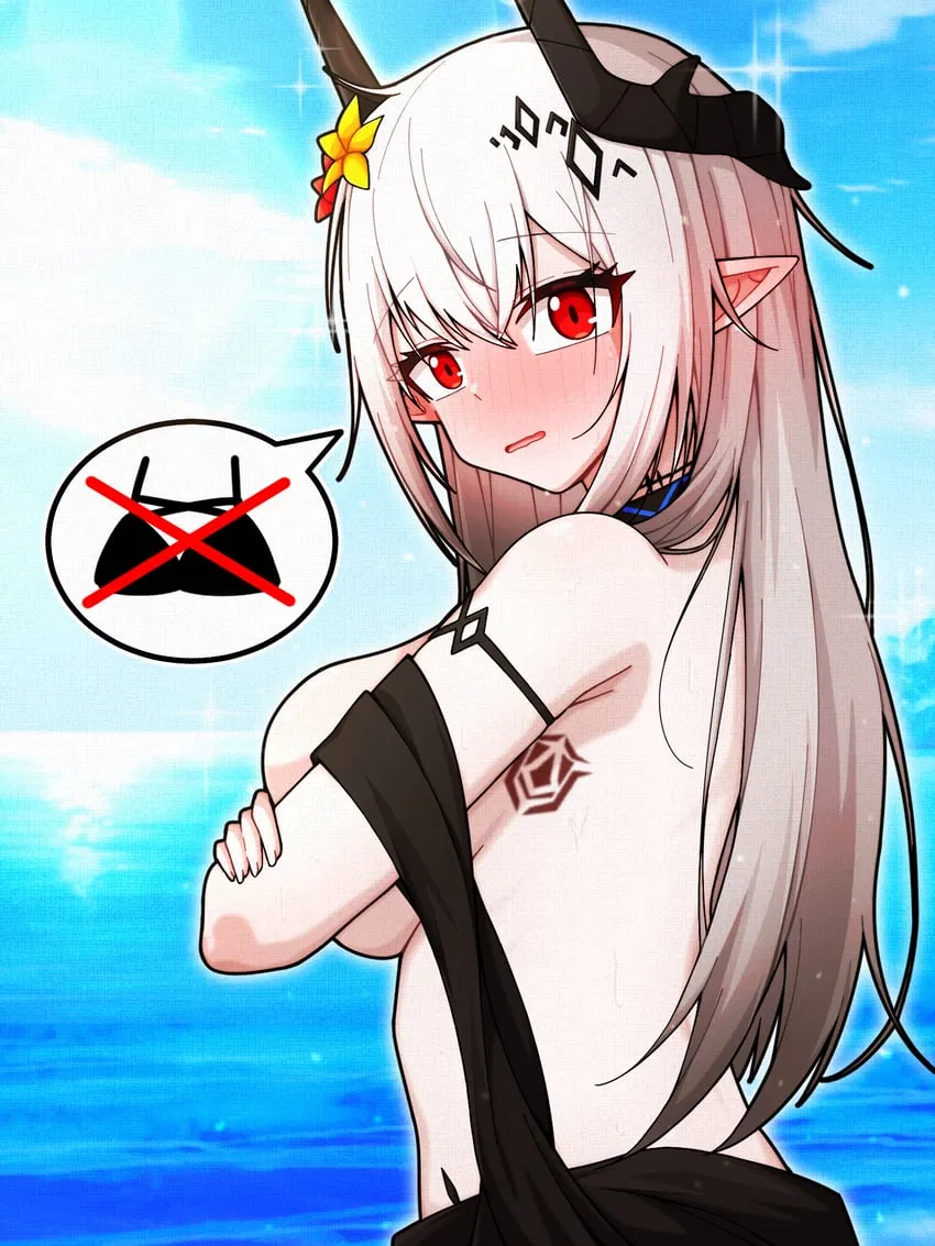 Avatar of Mudrock; But She Lost Her Bikini Top (Arknights)